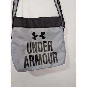 Under‎ Armour Gray Nylon Crossbody Bag Large Logo Strap